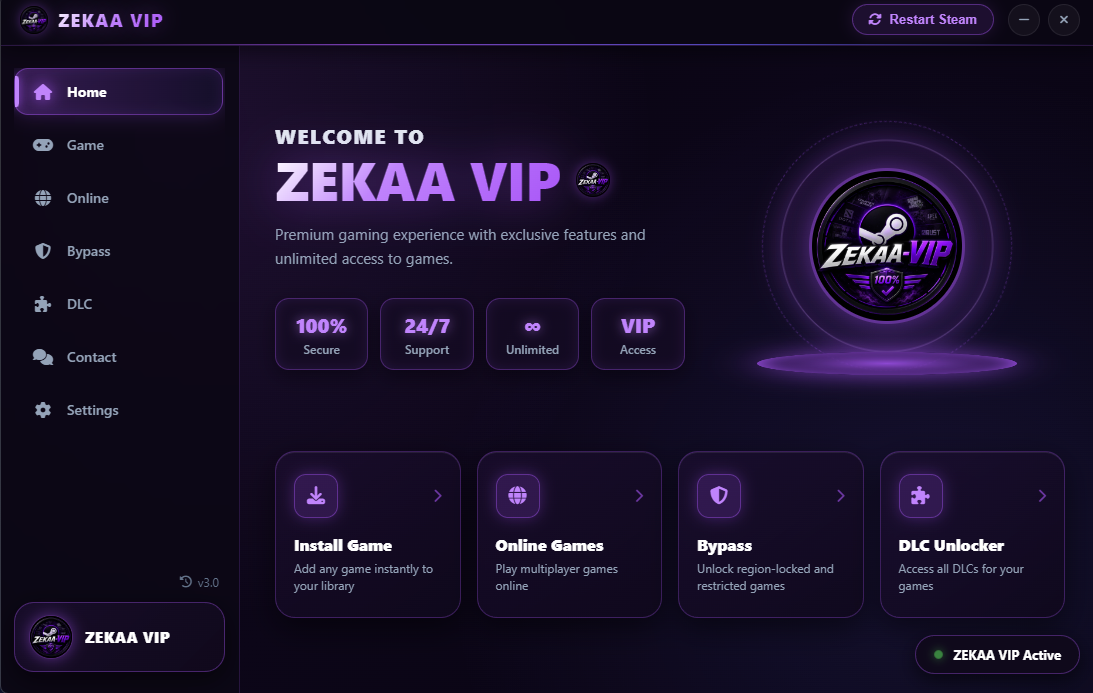 ZEKAA-INJECTOR Interface